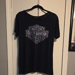 Harley-Davidson Navy Tee with Logo